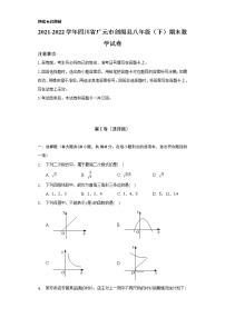 2021-2022学年四川省广元市剑阁县八年级（下）期末数学试卷（Word解析版）