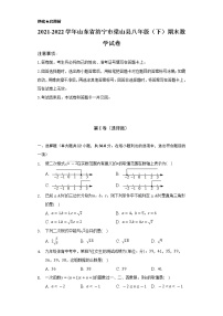 2021-2022学年山东省济宁市梁山县八年级（下）期末数学试卷（Word解析版）