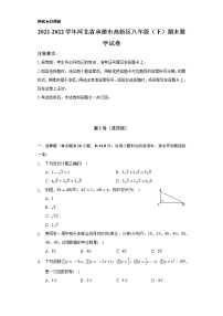 2021-2022学年河北省承德市高新区八年级（下）期末数学试卷（Word解析版）