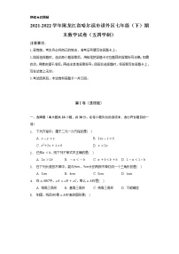 2021-2022学年黑龙江省哈尔滨市道外区七年级（下）期末数学试卷（五四学制）（Word解析版）