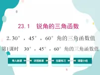 2020-2021学年第23章 解直角三角形23.1 锐角的三角函数精品教学ppt课件