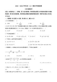 安徽省阜阳市颍东区2021-2022学年七年级上学期期末数学试题(word版含答案)