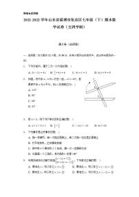 2021-2022学年山东省淄博市张店区七年级（下）期末数学试卷（五四学制）（Word解析版）