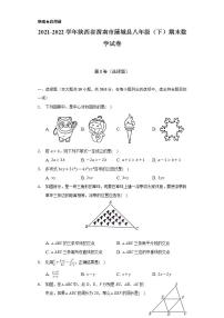 2021-2022学年陕西省渭南市蒲城县八年级（下）期末数学试卷（Word解析版）