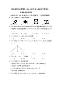 陕西省渭南市蒲城县2021_2022学年七年级下学期期末质量检测数学试题(word版含答案)