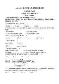 山东省德州市齐河县2021-2022学年七年级下学期期末数学试题(word版含答案)