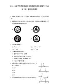 2021-2022学年陕西省西安市西咸新区沣东新城六中七年级（下）期末数学试卷（Word解析版）