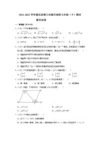 湖北省荆门市德艺南校2021-2022学年七年级下学期期末数学试卷(word版含答案)