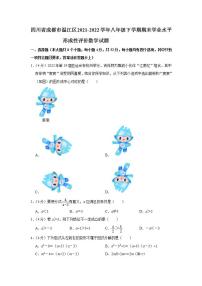 四川省成都市温江区2021-2022学年八年级下学期期末学业水平形成性评价数学试题(word版含答案)