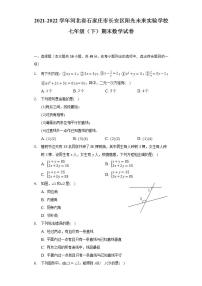 2021-2022学年河北省石家庄市长安区阳光未来实验学校七年级（下）期末数学试卷（Word解析版）