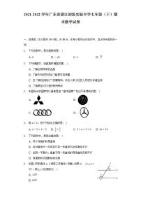 2021-2022学年广东省湛江初级实验中学七年级（下）期末数学试卷（Word解析版）