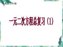 人教版 九年级上册_ 一元二次方程复习 优质课件