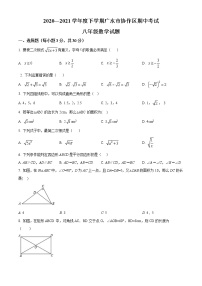 湖北省随州市广水市协作区2020-2021学年下学期八年级期中数学试题(word版含答案)