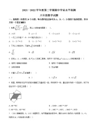 山东省烟台市莱州市2021-2022学年八年级下学期期中数学试题(word版含答案)