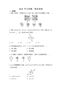 初中数学人教版九年级上册23.2.1 中心对称当堂达标检测题