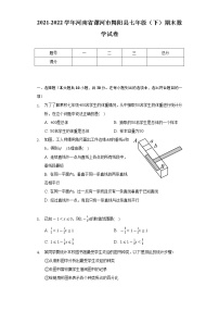 2021-2022学年河南省漯河市舞阳县七年级（下）期末数学试卷（Word解析版）