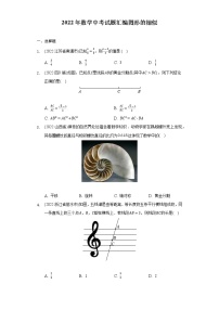 2022年中考数学真题分类汇编：图形的相似(含答案)