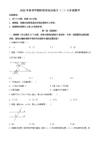 贵州省黔南布依族苗族自治州瓮安县2021-2022学年七年级下学期期中数学试题(word版含答案)