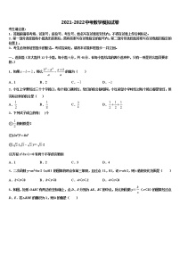 2022年宁夏省石嘴山市中考数学考前最后一卷含解析