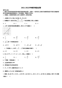 2022年山西省忻州市中考数学对点突破模拟试卷含解析