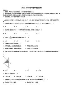 2022年浙江省嘉兴市秀洲区中考数学考试模拟冲刺卷含解析