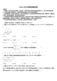 2022年天津市宁河县市级名校中考数学仿真试卷含解析