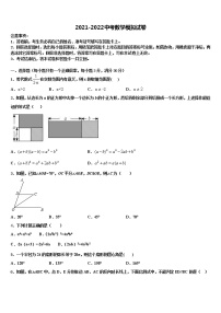 2022年四川省遂宁市蓬溪县重点中学中考五模数学试题含解析