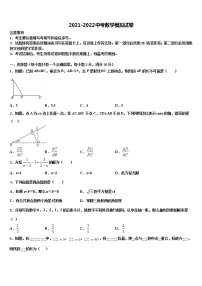 2022年上海市民办张江集团中学初中数学毕业考试模拟冲刺卷含解析