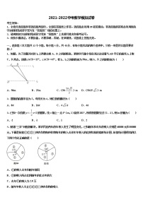 2022年沈阳市重点中学中考二模数学试题含解析