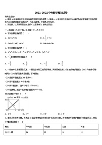 2022年四川省巴中学市恩阳区中考冲刺卷数学试题含解析