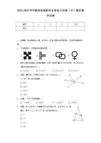 2021-2022学年陕西省咸阳市礼泉县七年级（下）期末数学试卷（Word解析版）