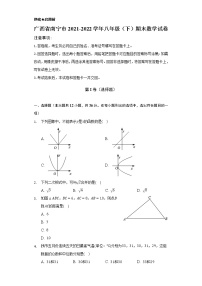 广西省南宁市2021-2022学年八年级（下）期末数学试卷(解析版)