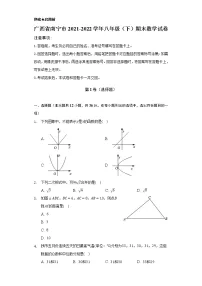 广西省南宁市2021-2022学年八年级(下)期末数学试卷(解析版)