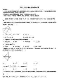 安徽省阜阳市颍泉区2022年中考押题数学预测卷含解析
