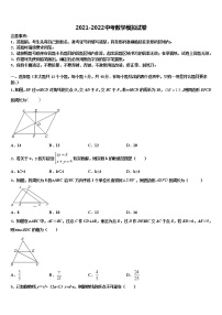 2022年浙江省绍兴市柯桥区杨汛桥镇中学中考四模数学试题含解析