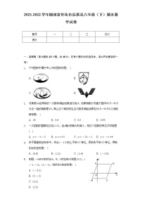 2021-2022学年湖南省怀化市辰溪县八年级（下）期末数学试卷（Word解析版）