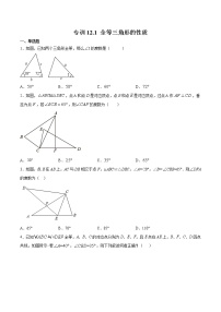 数学八年级上册12.1 全等三角形优秀巩固练习