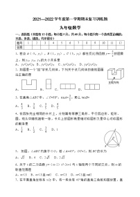 山东省淄博市高青县（五四制）2021-2022学年九年级上学期期末考试数学试题(word版含答案)