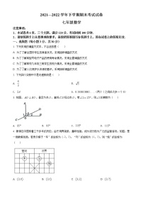 河南省新乡市长垣市2021-2022学年七年级下学期期末数学试题(word版含答案)