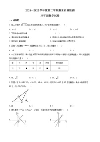 安徽省铜陵市铜官区2021-2022学年八年级下学期期末数学试题(word版含答案)