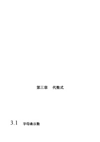 数学七年级上册3.1 字母表示数优秀巩固练习