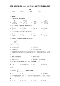 河南省安阳市滑县2021-2022学年七年级下学期期末数学试题(word版含答案)