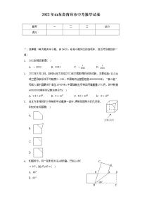 2022年山东省菏泽市中考数学试卷（Word解析版）