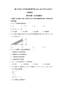 福建省厦门市双十中学海沧附属学校2021-2022学年七年级下学期期末数学试题(word版含答案)