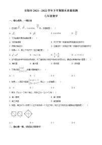 湖北省孝感市安陆市2021-2022学年七年级下学期期末数学试题(word版含答案)