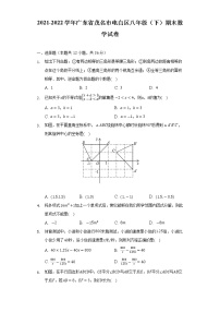 广东省茂名市电白区2021-2022学年八年级下学期期末数学试卷(解析版)