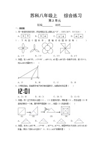 数学八年级上册第二章 轴对称图形综合与测试当堂检测题