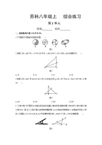 初中数学苏科版八年级上册第二章 轴对称图形综合与测试随堂练习题