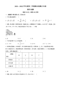 山东省德州市陵城区2021-2022学年八年级下学期期末数学试题(word版含答案)