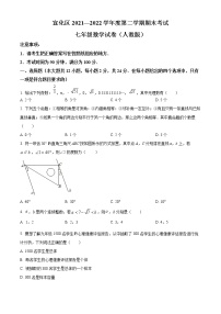 河北省张家口市宣化区2021-2022学年七年级下学期期末考试数学（人教版）试题(word版含答案)